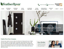 Tablet Screenshot of featherriverdoor.com